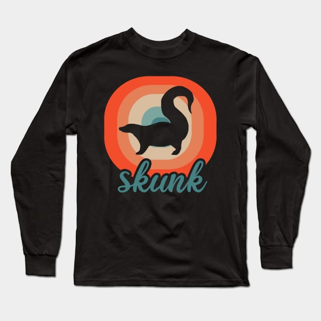 Men skunk eating pet fart gear garbage Long Sleeve T-Shirt by FindYourFavouriteDesign